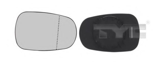 NISSAN 96365AX800 Mirror Glass, outside mirror